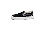 JUDIS Women's Slip on Canvas Shoes Classic Casual Sneakers Fashion Loafers Shoes Black