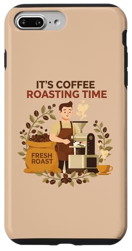 It's Coffee Roast Time Barista ���g���A�[�g���[�N �X�}�z�P�[�X iPhone 7 Plus/8 Plus �p