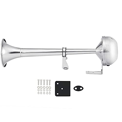 Luchthoorn, 12V enkele luidspreker voor vrachtwagen, duurzaam 100% niet-magnetisch 304 roestvrij staal Materiaal 125 dB hoorn, voor boten, jachten, caravans en vrachtwagens Komsoup - Image 8