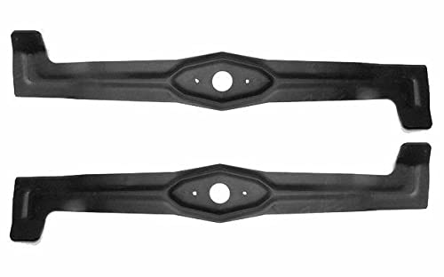 Juego de 2 cuchillas para tractor cortacésped de 65 cm compatibles con Etesia Hydro H 124 H124 D DS DX MZ124LX MZ124RX