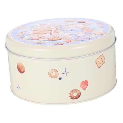 Ciieeo Xmas Tinplate Box Cookie Storage Box Candy Storage Holder Jewelry Case
