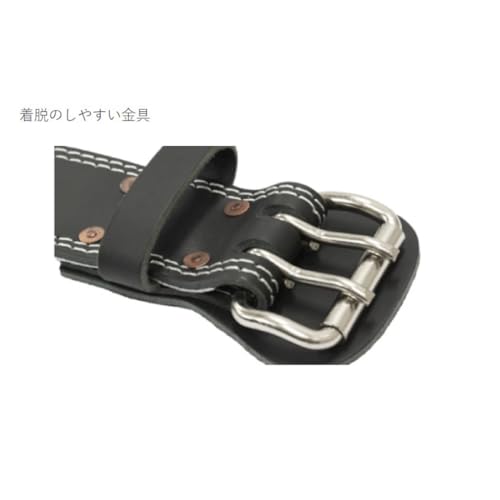 ゴールドジム(GOLD'S GYM) G3368 Training Leather Belt Bk4