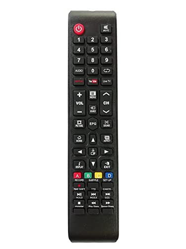 HDF Television Remote Control Compatible for Cemex, Treeview, Eairtec & Wisdom LCD LED Smart Universal TV Remote with Netflix & YouTube (Black, CEMEX NET You) HDF Television Remote Control Compatible for Cemex, Treeview, Eairtec & Wisdom LCD LED Smart Universal TV Remote with Netflix & YouTube (Black, CEMEX NET You)