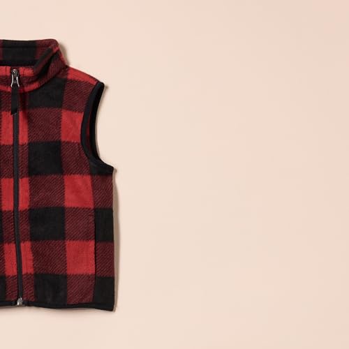 Image of Amazon Essentials Boys and Toddlers' Polar Fleece Full-Zip Mock-Neck Vest