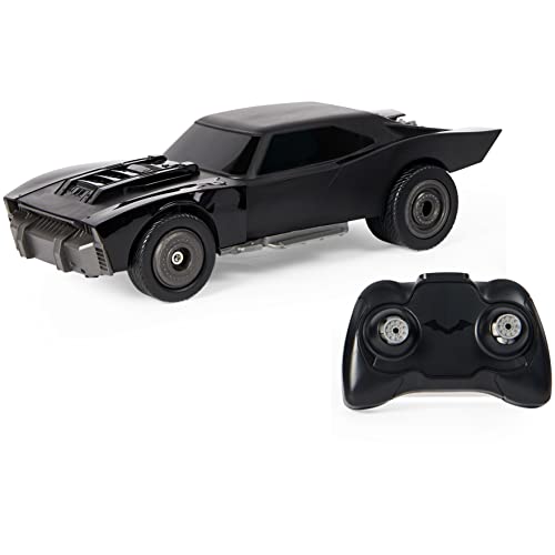 DC Comics, The Batman Batmobile - Coche de Control Remoto con Estilo Oficial de película Batman, Juguetes para niños y niñas a Partir de 4 años