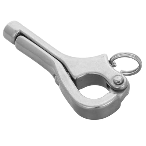 GOOHOCHY Emergency Release Boats Hook Marine Quick Release Fastener Stainless Steel Self-Locking Snap Sailing Hook for Lifeboat Safety