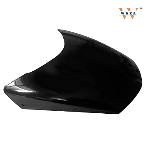 Image of WAZA Apache RTR 160 Windshield Front Headlight Visor Glass Bike Wind Deflectors Windscreen Glass Black Protector Superior ABS /PC Plastic (RTR)