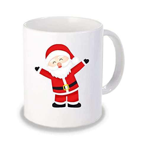 Gifty Basket Merry Christmas Gift Printed White Coffee Mug (11oz) 330 ml - House Warming Gift Items, Religious Gift Items, Gift for Family, Friend, Office Colleague, India Gifts
