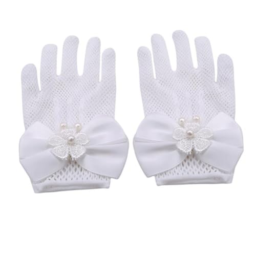 BESPORTBLE 1pair Lace Gloves for Boys and Girls Decorative Gloves for Weddings Stage and Ballet for Flower Girls and Special Occasions