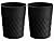 HOLTPHILI 2 Pack Small Trash Can 1.8 Gallon Bathroom Garbage Can Waste Basket Recycling Bin for Dorms Bedrooms Offices Kitchens, Black