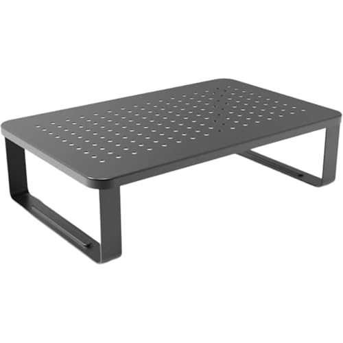 机上台 ディスプレイスタンド 収納モニター台 ディスプレイラック 机上ラック 卓上ラック 鉄製モニタースタンド 高さ調整可能 放熱対策 通気性よい 引き出し 金属 (1)