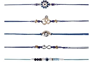 SATVIK Premium Raksha Bandhan Gift Box for Brother| Set of 5 Rakhis...