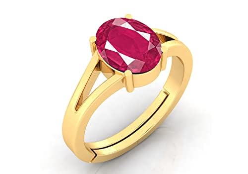 9.25 Ratti Ruby (Manik) Original Stone Adjustable Ring For Men And Women With Lab Certified B07-picture-45