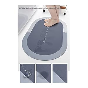 C.HERRY LEGGINGS® -Water Absorbing Mat for Bathroom | Super Absorbent Quick Dry Rubber Backed Anti-Slip Floor Mat Non Slip Bath Mat (Multicolor) (Pack of 1)