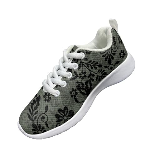 Girls' Sneakers Lace-Up Sneakers for Kids Girls Funny Running Shoes Kids Stitch Fitness Daily Footwear2