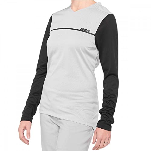 Jersey Ridecamp manches longues gris et noir pour les filles passionnées d'All Mountain