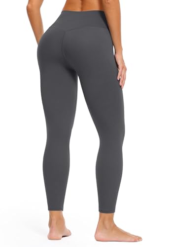 Yitoco Calça legging feminina de cintura alta para ioga, controle de barriga, fitness, corrida, stre