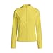 Golf Sun Shirts for Women Long Sleeve Uv Protection Summer Activewear Rash Guard High Neck Fitted Zip Up Sun Jackets D-Yellow
