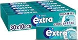 Wrigleys Extra White Cool Breeze Chewing Gum Sugar Free Pack of 30 Packets x 14g