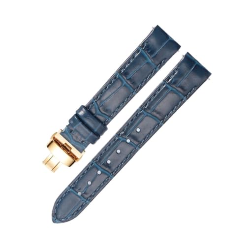 Bracelet montre bleu-or Cartier Santos Dumont pour femme active