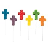 Mini Cross Shaped Suckers (144 Individually Wrapped) Assorted Flavors and Colors