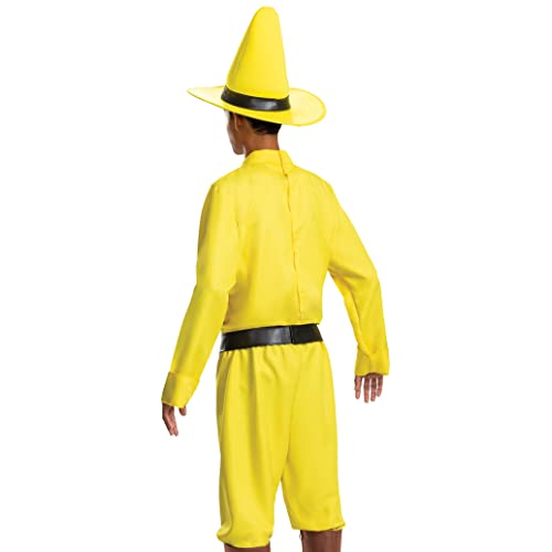 DISGUISE 125179ADL Man in The Yellow, Official Curious George Costume and Hat Adult, Shown, One Size (Large) - Image 2