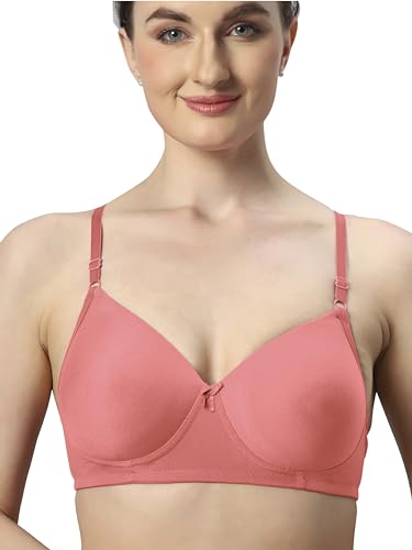 Image of SONARI Wire Free Padded Bra | Medium Padding for Support, Medium Coverage, Soft Cotton Polyester Material, Adjustable Straps with Hook & Eye Closure, Wash Only - 007