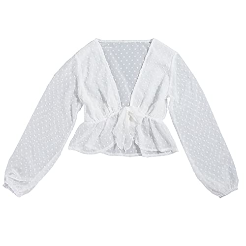 Generic Maglietta con lacci, in poliestere, motivo: strada, da ragazza, Dirndl, colore: rosso, bianco, S