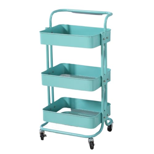 AXRY�M���b�v���[�g�����[�L���X�^�[�t��3�i�L�b�`�����[���b�N�I�t�B�X�f�X�N�������h���[���[���X�p�C�X�o�X�P�b�g�ȂǂɍœK�X�����ȃf�U�C���I�Ԋu28cm���@42 37 84cm�_��Ȉړ����\�L�x�ȃJ���[�o���G�[�V���� (�u���[)