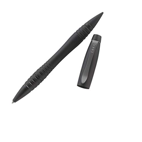 CRKT Williams Tactical Pen: Low Profile, EDC Self Defense Survival Pen Made of Black Anodized Aluminum with Pressurized Ink Cartridge and Pocket Clip TPENWK - Image 3