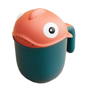 Licsaliwe Baby-Duschkopf Waschbecher mit Fischdesign