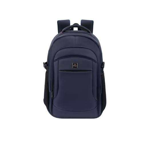 Mochila Executiva Notebook Bogdan Reforçada Grande Saída USB Unissex Trabalho Escola (Azul)