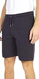 BRAVE SOUL Herren Jogger Shorts Baumwolle Sport Training Sommer Gym Fleece Halbhose, Dunkles Charcoal, M