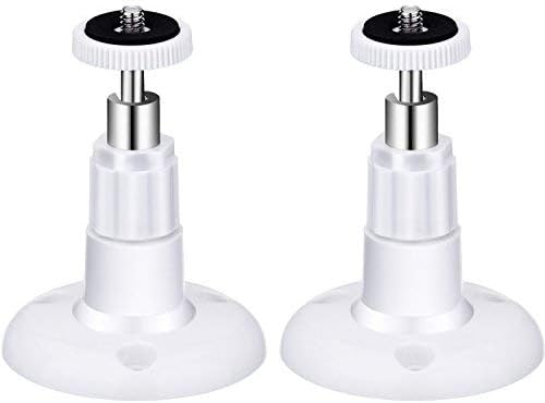 Mudder Plastic Security Wall Mount Adjustable Indoor and Outdoor Mount Compatible with Arlo, Arlo Pro, Arlo Cam and Other Models, 2 Pack (White)