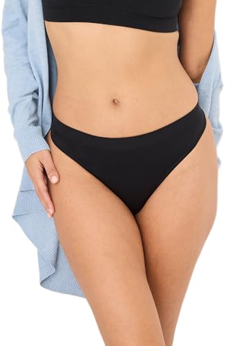 Jockey Women's Seamfree Thong, Black, M