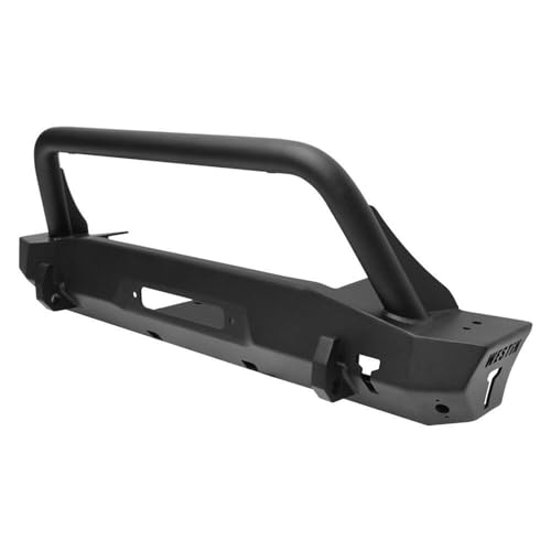 Westin 59-80075 WJ2 Stubby Front Bumper with Bull Bar fits 2018-2025 Wrangler JL 2020-2025 Gladiator Textured Black
