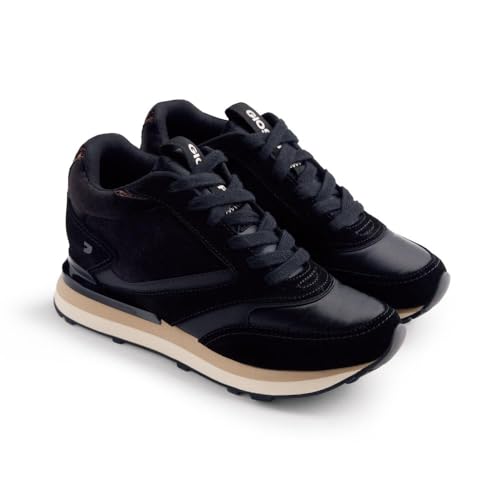 Zapatillas SATINADAS Piel CUÑA Landfall