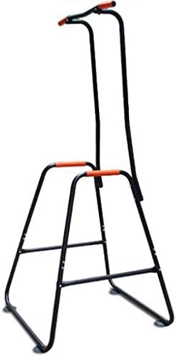 DXIN Home Gym Power Tower,Adjustable Dip Station Pull Up Bar,for A Varied Home Workout Multi-Function Fitness Equipment Load 300KG (Color : Black-A, Size : 9595215cm)