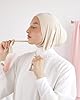 Bonnet sous Hijab Anti-Glisse Jersey en Fibres de Bambou Naturelles Respirant & hypoallergénique pour Femme Musulmane voilée SH-7 (Beige) #1