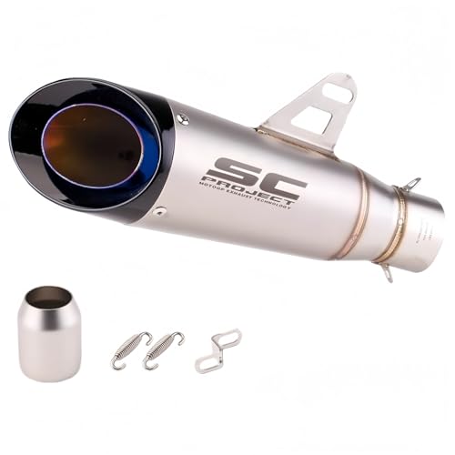 �X���b�v�I���}�t���[ �T�C�����T�[ �ėp �y�ʃX�e�����X�� ����a��38�`50.8mm �ቹ�T�E���h �Ή��Ԏ�FNinja400/Z900RS/CBR250RR/ADV160/MT-03/YZF-R25/V-Strom250/GSX250R ���Ή� (��d