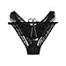 AndThere Women's Bowknot Fashion Underwear (US, Alpha, One Size, Regular, Regular, Black)
