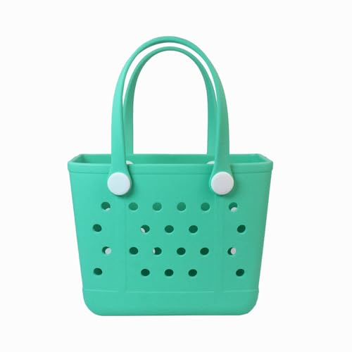CLLTIV Rubber Beach Bag Waterproof Travel Bags Washable Open Tote Bags for BeachSmall&Medium&Large& XL Beach Tote