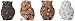 George S. Chen Imports SS-G-54281 Imports Owl Figurines (Set of 4), 2