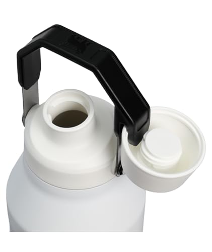 Image of STANLEY IceFlow Fast Flow Bottle, 50 oz, Chalk | Angled Spout Lid | Lightweight and Leakproof for Travel and Sports | Easy Carry Handle | Insulated Stainless Steel | BPA-Free