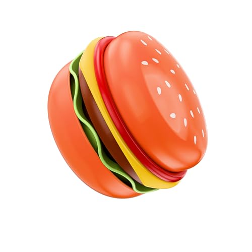Juego de 5 piezas de cerámica con forma de hamburguesa, incluye platos principales, platos de postre, decoración brillante bajo esmaltado, cuenco de hamburguesa y juego de platos