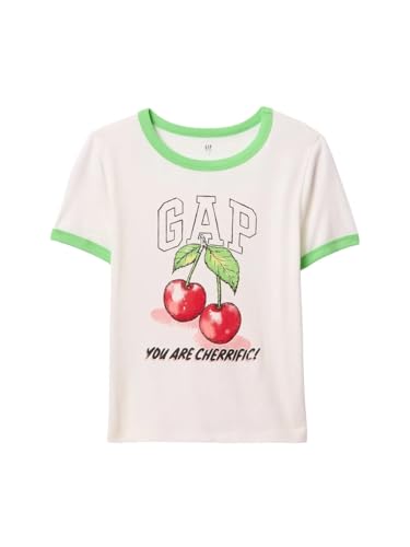Image of Gap Girls Short Sleeve Logo Tee T-Shirt