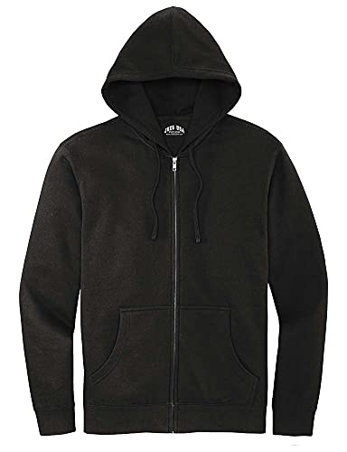 Joe's USA Men's Soft Fleece Full-Zip Hoodie in XS-4XL
