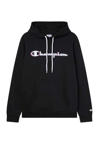Champion Legacy Man - Sweat à Capuche avec Grand Logo pour Homme, Noir, M, Noir (Kk001), M