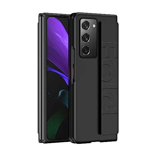 Étui mince compatible avec Samsung Galaxy Z Fold 2 évitant les chutes grâce à la dragonne