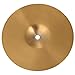 Deevoka Jazz Drum Crash Cymbal, Practice Cymbal, Brass Performance Beginner Drum Players Traditional Drum Cymbals, 16 inch